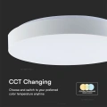 Plafon LED 40W 4000lm CCT ściemnialny z pilotem - VT-8563