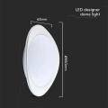 Plafon LED 60W 6000lm CCT ściemnialny z pilotem - VT-8568