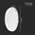 Plafon LED 60W 6000lm CCT ściemnialny z pilotem - VT-8569