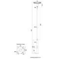 Lampa parkowa LED z słupem 60W 4000K - STER MAX STRMAX-H4200