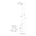 Lampa parkowa LED z słupem 50W 3000K - TYTAN II TN-4100