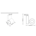 Lampa szynowa LED 3-fazowa OJO 25W 3000K/4000K - ML1107