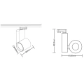 Lampa szynowa LED 3-fazowa OJO 35W 3000K/4000K - ML1108
