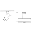 Lampa szynowa LED 3-fazowa SUMBA 20W 3000K/4000K - ML1110