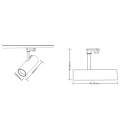 Lampa szynowa LED 3-fazowa SUMBA 35W 3000K/4000K - ML1113
