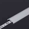 Klosz zatrzaskowy "D1" mleczny do profili aluminiowych LED - 2mb