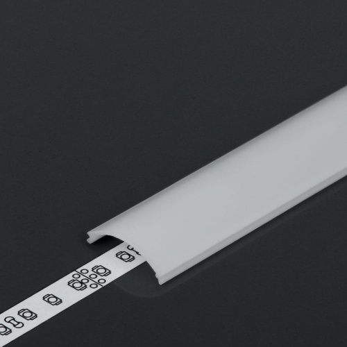 Klosz zatrzaskowy "D1" mleczny do profili aluminiowych LED - 2mb