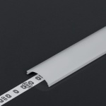 Klosz zatrzaskowy "D1" mleczny do profili aluminiowych LED - 4mb 