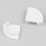 Zaślepka biała do profilu aluminiowego LED CABI12 / CABI12 DUO D1 - kpl. 2 szt. 