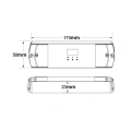 Sterownik LED schodowy / korytarzowy (WiFi) - do taśm cyfrowych LED - 15A 5-24V DC - 960 pixel - ES-DP(WT) - Rysunek techniczny