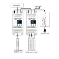 Odbiornik LED DMX512 - 3 kanałowy - 12-24V DC 3x6A - na szynę DIN - Dekoder DMX - D3 - Schemat instalacji