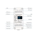 Odbiornik LED DMX512 - 3 kanałowy - 12-24V DC 3x6A - na szynę DIN - Dekoder DMX - D3 - Opis