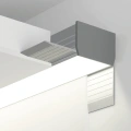 Profil aluminiowy LED KOZUS-CR surowy - wizualizacja