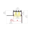 Profil aluminiowy LED KOZUS-CR - wymiary
