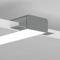 Profil aluminiowy LED KOZEL-50 surowy - wizualizacja