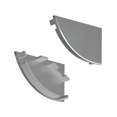 Zaślepka srebrna do profilu aluminiowego LED "KOPRO-30-L" - kpl. 2 szt.