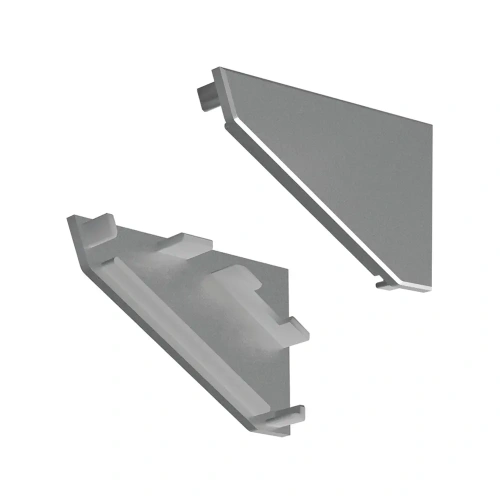 Zaślepka srebrna do profilu aluminiowego LED "KOPRO-30-P" - kpl. 2 szt.
