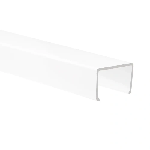 Klosz zatrzaskowy "KIDES-DUO-33S" półprzezroczysty do profilu aluminiowego LED