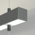 Profil aluminiowy LED GLAZA-DUO anodowany - wizualizacja