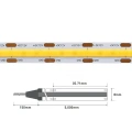 Taśma LED COB 336 chips 12V 8W 84lm/W neutralna 4000K - hermetyczna IP54 - sekcja cięcia