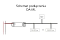 Konwerter sygnału sterowania DALI (2,4GHz /Push) - sterowanie radiowe - 6w1 - 230VAC - DA-ML - Schemat instalacji