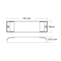 Konwerter sygnału sterowania DALI (2,4GHz /Push) - sterowanie radiowe - 6w1 - 230VAC - DA-ML - Rysunek techniczny