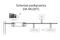 Konwerter sygnału sterowania DALI (WiFi /Push) - sterowanie WiFi - 6w1 - 230VAC - DA-ML(WT) - Schemat podłączenia