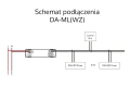 Konwerter sygnału sterowania DALI (Zigbee /Push) - sterowanie Zigbee / Tuya - 6w1 - 230VAC - DA-ML(WZ) - Schemat podłączenia