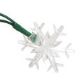 Lampki choinkowe LED "Śnieżynki" do wewnątrz - 100 LED 10mb - niebieskie
