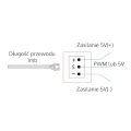Sensor obecności do oświetlenia LED - z wyjściem cyfrowym - Skydance - E1-M - Opis wyjścia
