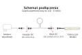 Włącznik bezdotykowy ze ściemniaczem do LED - 5-24V 3A - bistabilny - Skydance - E1-W(D) - Schemat podłączenia
