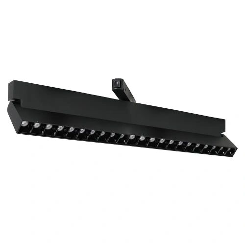 Lampa szynowa LED magnetyczna 24W 1900lm 3000K 48V - czarna - ML8115