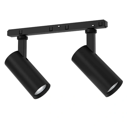 Lampa szynowa LED magnetyczna 2x10W 1700lm 3000K 48V - czarna - ML8932
