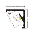 Profil aluminiowy LED CABI12 - wymiary