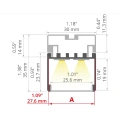Profil aluminiowy LED 3035 - wymiary
