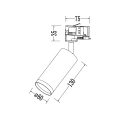 Lampa szynowa 3-fazowa MICA 1xGU10 - ML2194