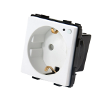 Moduł gniazda elektrycznego schuko z przyciskiem - WiFi - 16A biały - TM634W - TOUCHME