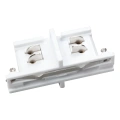 Łącznik szynoprzewodu 3-fazowego Mini - prosty biały - ML2138
