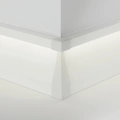 Zaślepka narożna zewnętrzna do profilu aluminiowego LED "OLIS-90Z" - biała - realizacja