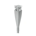 Zaślepka narożna wewnętrzna  do profilu aluminiowego LED "OLIS-90W" - szara
