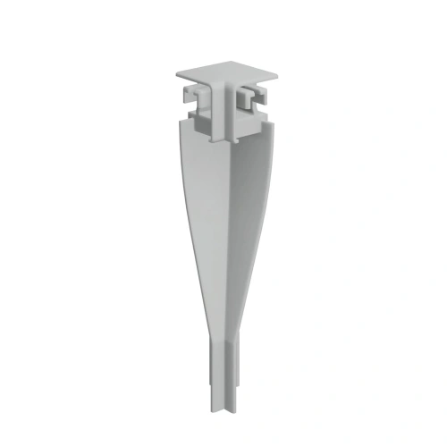 Zaślepka narożna wewnętrzna  do profilu aluminiowego LED "OLIS-90W" - szara