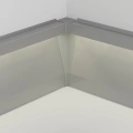 Zaślepka narożna wewnętrzna  do profilu aluminiowego LED "OLIS-90W" - szara - realizacja