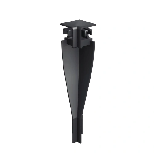 Zaślepka narożna wewnętrzna do profilu aluminiowego LED "OLIS-90W" - czarna