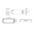 Sterownik LED SPI Skydance (WiFi) - do taśm cyfrowych LED - 1 strefa - Panel naścienny 3V + odbiornik - biały zestaw