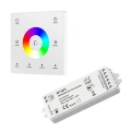 Sterownik LED SPI Skydance (WiFi) - do taśm cyfrowych LED - 1 strefa - Panel naścienny 3V + odbiornik - biały zestaw