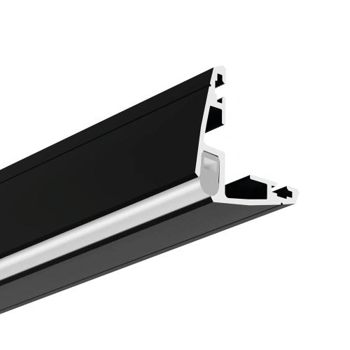 Profil aluminiowy LED ROGER czarny anodowany z kloszem