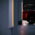 Profil aluminiowy LED ROGER - realizacja - z kloszem pomarańczowym-