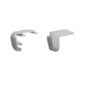 Zaślepka szara do profilu aluminiowego LED "STEKO-PLUS" - kpl. 2 szt.