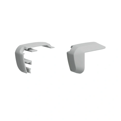 Zaślepka szara do profilu aluminiowego LED "STEKO-PLUS" - kpl. 2 szt.