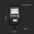 Solarna lampa uliczna LED z czujnikiem ruchu 6W 800lm 6000K - VT-ST63W